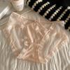 Jia Zhi puro ins fresco y próspero ~ Ropa interior de encaje sexy francesa para niñas calzones de seda de morera finos de secado rápido