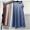 Saia Midi Floral de Verão Novo Estilo Cadarço Chiffon Peça Única Saia Envelope Férias Proteção Solar Saia de Praia