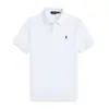 Camisa Polo para Hombre Transfronteriza, Color Sólido Estilo de Negocios con Logo Bordado de Ralph Lauren, Camisa Polo Casual de Manga Corta con Logo de Caballo Bordado