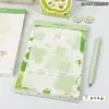 Colección de blocs de notas A5 desprendibles de dibujos animados, libro de páginas de colores para voltear, portapapeles de estudiante portátil, bloc de notas de mensajes