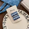 Nuevo Pasador de Encaje Azul Denim Fresco Versátil Accesorio para el Cabello de Niña Pinza para el Cabello Flequillo Pasador Lateral Adorno para el Cabello