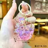 Chaveiro Acessórios de Caranguejo Pequeno com Bolhas Iridescentes Desenho Animado Acrílico Transparente Cristal Colorido Acessórios para Cordão de Celular Venda por Atacado
