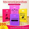 Sacola de presente exclusiva para óculos, bolsa para roupas, loja de óculos, bolsa de plástico em estoque, material novo e espessado, alta pressão, 12 seda