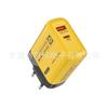 Carregador rápido amarelo Mecha 503-AC 1pd 1usb com porta dupla 5v2a, adaptador de energia para carregamento por atacado