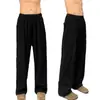 Calça de Seda Gelada de Verão Versátil Textura Simples 2025 Calça Casual Masculina de Perna Larga Dipper Calça Reta Sem Passar para Homens