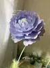 Flor Móvil Grande Apertura y Cierre Automático Flor Eléctrica Mecánica Dinámica Flor de Peonía Flor Hecha a Mano Lámpara de Pie