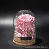 Flor Eterna Mini Cúpula de Vidro Rosa Caixa de Presente Dia das Mães Dia dos Namorados 520 Festival Qixi Natal Presente Criativo