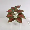 Paquetes al por mayor de 12 piezas de hojas de taro artificiales, plantas verdes, taro artificial para arreglos florales, hojas de taro decorativas para paredes de plantas, plantas verdes de taro coloridas