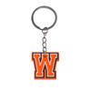 Chaveiro pingente letra laranja ins chave material pvc e-commerce transfronteiriço atacado chaveiro pingente de mochila escolar