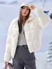 Explorer Invierno Casual Cálido Chaqueta de Plumas de Pato Ropa de Abrigo Unisex con Capucha Chaqueta Acolchada Engrosada Hombres