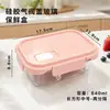Pote de Vidro para Almoço Que Pode Ser Aquecido no Micro-ondas, Transparente com Tampa, Dividido em Compartimentos, Grande Capacidade e Adequado para Trabalhadores de Escritório
