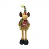 Boneco de Pelúcia Telescópico de Natal Papai Noel Boneco de Neve Rena Decoração Ornamentada de Atmosfera Festiva
