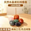 Soporte Base Pulido de Piedra Rodada de Cristal Natural para Varillas de Incienso Jade Dongling Amatista Cuarzo Rosa Fuente de Fábrica Mayorista