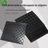 Folha de borracha processada com pontos, tapete de borracha preta, absorvente de choque e resistente ao desgaste, tapete de borracha para passagem superior, padrão de folhas de salgueiro, folha de borracha antiderrapante