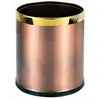 Cubo de basura de acero inoxidable Mingshang para cocina, hogar, baño, inodoro, sala de estar, dormitorio, habitación de hotel, doble capa, sin tapa