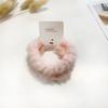 Anillo para el pelo de felpa de otoño e invierno 2 cuerdas para el pelo de tarjeta color caramelo cuerda para la cabeza dulce nueva coreana Mao Mao linda goma elástica