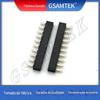 Conector de Precisão de Alta Velocidade 2.54 Passo Plugue Reto Fila Simples Fêmea Plástico em Forma de U Altura 3.55Pa6T2-40P