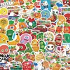 60 Adesivos de Grafite Fofos de Desenho Animado Mayday Criativos para Copo de Água Bolsa Mala Mala de Viagem Mala de Viagem Adesivos Decorativos Impermeáveis para Bolsa