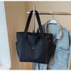 Bolsa de Lona Tote de Gran Capacidad para el Trabajo y Salidas, Ropa de Trabajo Atractiva, Versátil Bolsa Estudiantil Literaria y Artística, Bolso de Hombro