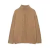 Roupas Europeias e Americanas Transfronteiriças Aliexpress Popular Inverno Novo Estilo Top Torcido Interno Suéter Base