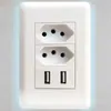 Comercio exterior sudamericano Venta Caliente fábrica toque privado Brasil con enchufe de pared USB 120 Enchufe de carga de pared Brasil
