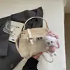 Bolso Kelly a Cuadros Súper Popular Estilo Coreano 2026 Moda Tendencia Dulce Bolso de Hombro Fresco Bolso de Mano Diario para Viajes