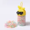 Banda de Goma Desechable de Dibujos Animados en Lata para Niñas Banda para el Cabello Trenzada para Niñas Banda de Goma Gruesa de Alta Resistencia Accesorios para el Cabello
