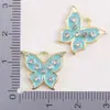 Péndulo de Mariposa con Goteo de Aceite Tachonado de Diamantes de Venta Caliente Europea y Americana Pulsera de Aleación Estilo Francés Pendientes Joyería Accesorios de Collar de Moda Transfronteriza