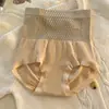 Calcinhas Triangulares Respiráveis de Cintura Alta Sem Costura para Mulheres Plus Size, Estilo Outono e Inverno, Sem Marcas de Calcinha, Controle de Barriga, Levanta Bumbum