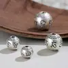 Atacado Prata Pura 999 Contas de Transferência do Mantra de Seis Caracteres Acessórios Contas Contas Soltas Pulseira de Contas Feita à Mão Colar Contas Espaçadoras Acessórios