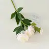 Peonía de pétalos dobles capullo de flor grande flor artificial ramo artificial flor de seda decoración de flor para mesa de comedor en casa accesorios de fotografía