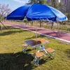 Conjunto de Guarda-Sol de Mesa com Publicidade para Proteção Solar Promoção de Pátio Combinação Portátil de Viagem Dobrável Camping Siaman