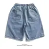 Shorts de Mezclilla Rasgados de Talla Grande para Hombre con Estilo High Street, Shorts de Verano de Longitud Media Tendencia Estilo Americano, Deportivos Casuales de Corte Holgado