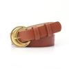 Cinto Crescente Vintage Moda Feminina Estilo Viajante Fivela de Pino de Ouro Antigo Cinto Feminino Cinto de Jeans de Alta Qualidade para Todos os Jogos