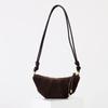 Bolso Croissant Retro de Cuero Escarchado de Alta Gama de Moda para Mujer, Diseño de Nicho, Ligero, Casual, Bolso Cruzado Versátil
