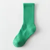 Calcetines Caídos Color Sólido Alta Elasticidad Felpa Unisex Calcetines Largos Protección Cálida para Piernas Toalla Deportiva Cómodos Calcetines de Algodón