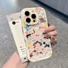 Adequado para Transformação Instantânea em Apple 17 Pro Max Transparente Grafite Tela Cheia Shin-chan Lápis Celular iPhone Capa Dura Macia Personalização