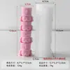 Molde de Silicona para Velas Jenga Soldado de Nogal Transfronterizo Adorno de Yeso Aromaterapia Soldado de Nogal Navideño DIY