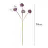 Flor Falsa de Flor de Diente de León de Bola de Cebolla de 4 Cabezas de Goma Suave Simulada Planta Verde Adornos de Decoración para el Hogar y la Boda Productos Terminados de Alta Gama Venta al por Mayor