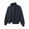 Jaqueta Piloto de Gola Alta Estilo High Street Americano com Toque Premium, Unissex, Novo Modelo de Primavera, Caimento Solto, Jaqueta de Motocicleta Versátil, Tendência