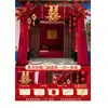 Decoración de Sala de Bodas Recomendada por Xiaohongshu, Decoración de Compromiso, Banderines de Tul, Guirnaldas, Decoraciones que Mejoran el Ambiente, Colección Completa de Artículos para Bodas