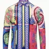 Camisa de Manga Larga Simple para Hombre Transfronteriza Camisa Hawaiana Primavera y Otoño Top con Estampado Digital 3D