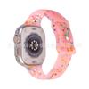 Adecuado para Apple Applewatch987654321 Generación 8 caracteres hebilla chip de color correa de reloj de silicona correa de iWatch