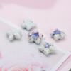 Serie Oceánica Cerámica Concha Irregular Cuentas Sueltas Pulsera de Cuentas Hecha a Mano DIY Accesorios de Joyería