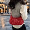 Bolsa Laço de Amarrar Feminina 2025 Verão Nova Chegada Bolsa Dumpling Elegante Bolsa de Ombro Doce Cool Bolsa Transversal Bolsa de Axila