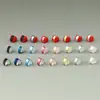 Conjunto de acessórios para joias DIY Anel de aço inoxidável Plug para orelha de coração duplo Brinco com logotipo gravado Plug de orelha Galvanoplastia a vácuo Anti-queda Força de Orelha