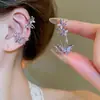 Pinzas para Orejas~Pinzas para Orejas de Zirconia con Diamantes Completos, Sencillas, Modernas y Exquisitas, Pinzas para Hélice Auricular sin Perforar, Lujo Ligero, Pendientes de Gama Alta y Elegantes