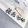 Pendientes de Tablero de Ajedrez Acrílicos Nueva Moda Temperamento Coreano Celebridad de Internet Único Diseño de Nicho Accesorios de Joyería DIY