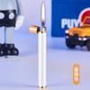 Novo rebolo isqueiro metal gradiente slim Mini pequeno aberto chama tira isqueiro presente isqueiro atacado