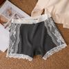 2025 Nuevos Calzoncillos tipo Boxer de Encaje Sexy de Algodón Puro para Mujer, Pantalones Cortos de Seguridad y Ropa Interior Dos en Uno